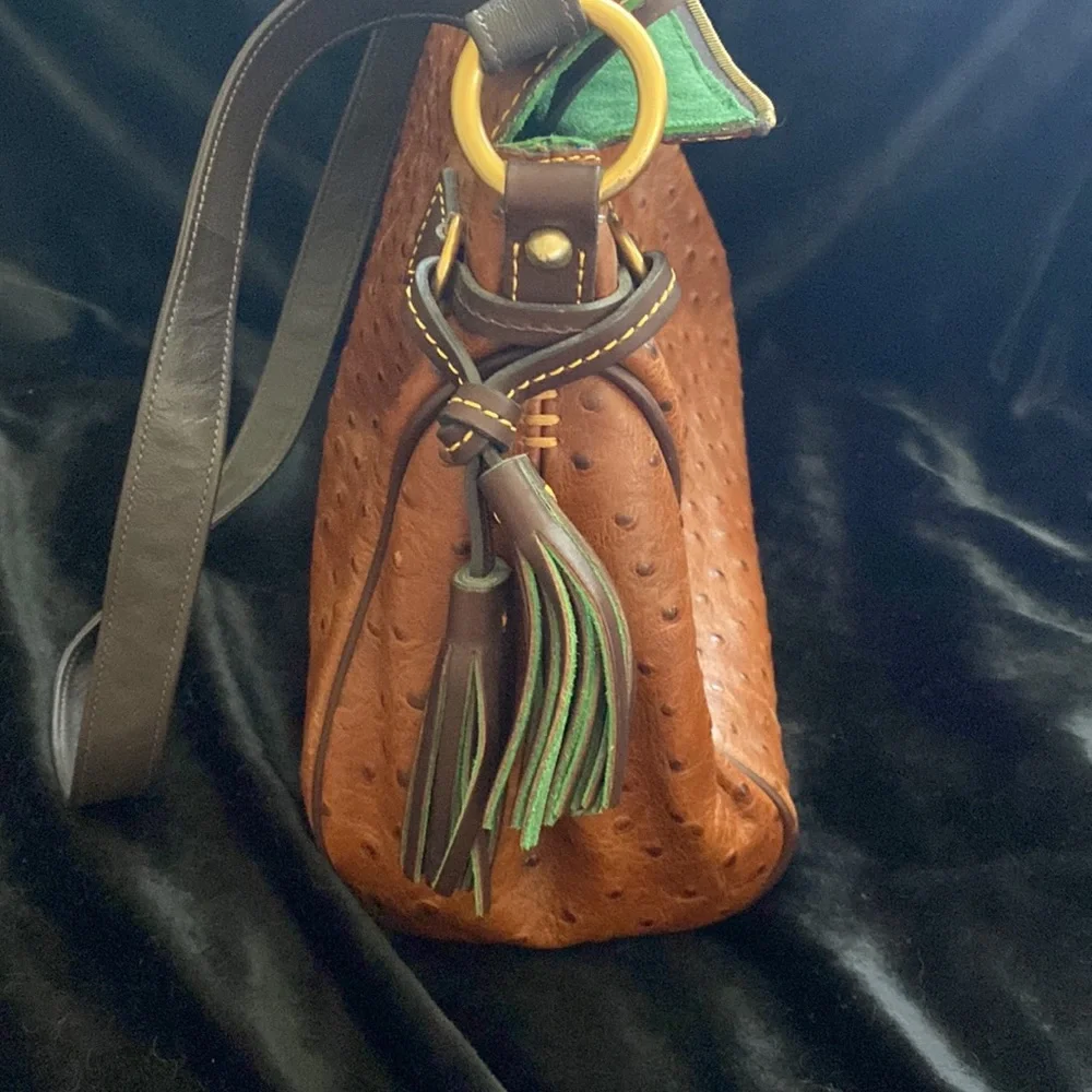 Dooney & Bourke Ostrich Skin Bag - Picture 4 of 15